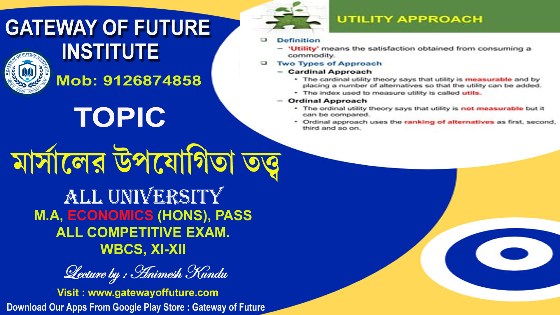 Marshall Utility Approach